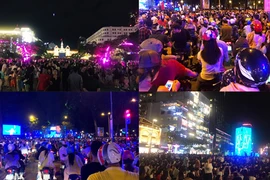 TP HCM: “Biển người” đổ về trung tâm đón Giao thừa 2019