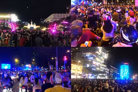 TP HCM: “Biển người” đổ về trung tâm đón Giao thừa 2019