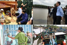 Những hình ảnh đối phó bão số 9 ở huyện vùng biển TP.HCM