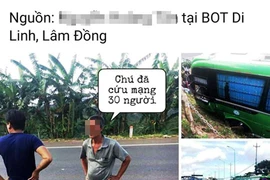 Bịa chuyện tai nạn giao thông, tài khoản facebook bị điều tra
