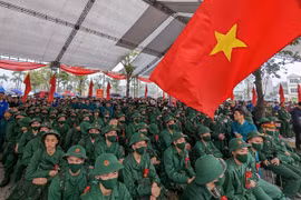 Thanh niên Hà Nội lên đường nhập ngũ hôm nay