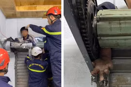 Bé trai 11 tuổi bị cửa cuốn đè tử vong thương tâm