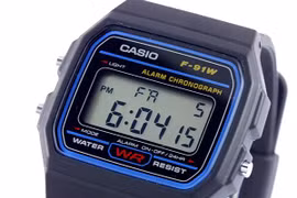 Thời lượng pin "khủng" của chiếc đồng hồ huyền thoại Casio F91W