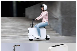 Mẫu scooter điện nhỏ gọn như vali di động