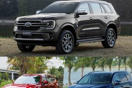 Cuộc đua giảm giá của Mazda CX-8, Hyundai Santa Fe và Ford Everest