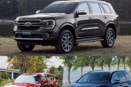 Cuộc đua giảm giá của Mazda CX-8, Hyundai Santa Fe và Ford Everest