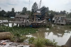 Kiên Giang: Thanh toán 100% vật tư, sau 01 năm cầu vẫn dở dang