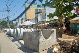 TP HCM: Cận cảnh công trình mở rộng đường Dương Quảng Hàm, quận Gò Vấp