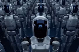 "Láng giềng Việt Nam" chơi trội, cho hơn 100 robot hình người... đi học 