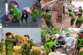 Những hình ảnh xúc động lòng người của các chiến sĩ CAND