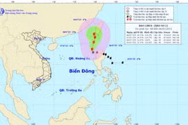 Bão Linfa đang tiến vào Biển Đông
