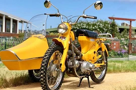 Xe máy Honda Super Cub độ Sidecar 3 bánh cực chất 