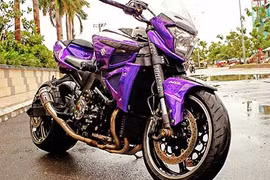 Suzuki B-King “lên đồ chơi khủng” của biker Sài Thành 