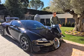 Bugatti Veyron hơn 50 tỷ đồng của Cristiano Ronaldo gặp tai nạn nghiêm trọng