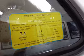 Xe ôtô phải dán nhãn năng lượng trước khi bán