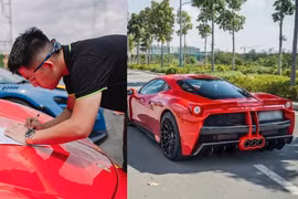 Video: Tống Đống Khuê trổ tài drift trên siêu xe Ferrari 458 Italia