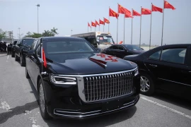 Cận cảnh limousine Hồng Kỳ chở Tổng Bí thư, Chủ tịch nước Tập Cận Bình tại Việt Nam
