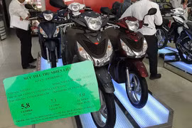 Từ 1/6/2022, sẽ kiểm tra định kỳ dán nhãn năng lượng xe máy