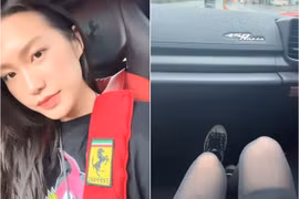 Đoàn Văn Hậu lái siêu xe chở người đẹp Top 10 Hoa hậu Việt Nam 2020