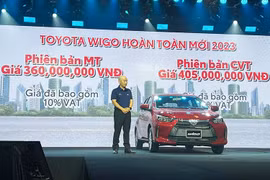 Toyota Wigo 2023 giá khởi điểm 360 triệu đồng