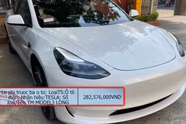 Đại gia vừa đóng 280 triệu trước bạ Tesla thì... phí giảm 100%