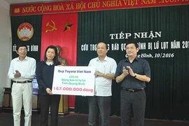 TMV hỗ trợ đồng bào lũ lụt miền Trung 1,3 tỷ đồng