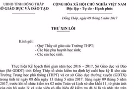 Giám đốc Sở GDĐT Đồng Tháp xin lỗi vụ lộ đề thi