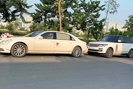 Xem dàn xe ôtô rước dâu hơn 100 tỷ tại Quảng Ninh