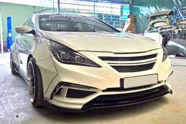 Nhìn lại ôtô giá rẻ Hyundai Sonata độ siêu xe tại Hà Nội 