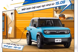 4 triệu đồng mua được giá sạc cầm tay xe mini điện Vinfast VF3 