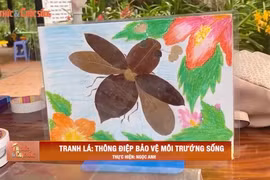Tranh lá: Thông điệp bảo vệ môi trường sống