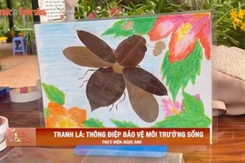 Tranh lá: Thông điệp bảo vệ môi trường sống