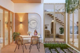 Ngôi nhà ở quê sử dụng không gian mở, cuộc sống chan hòa với thiên nhiên