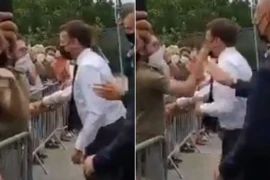 Cận cảnh vụ Tổng thống Pháp Emmanuel Macron bị tát vào mặt 