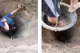 Video: Nghẹt thở với độ sâu “khủng” của giếng nước sạch