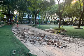 Cảnh nhếch nhác, xuống cấp tại hai công viên lớn ở Hà Nội