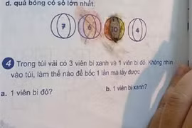 Bài toán “xác suất thông kê” lớp 1 hack não 