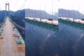 Choáng ngợp cây cầu cao nhất thế giới sắp khánh thành ở Trung Quốc