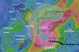 Bão số 9 giật cấp 17 cách Bình Định - Khánh Hòa 550km