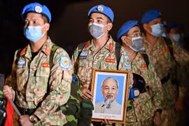 Đoàn quân “mũ nồi xanh” về từ Nam Sudan