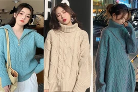 Phối đồ sành điệu với áo len