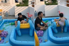 Trường Giang "lườm" Nhã Phương khi bóc quà Valentine