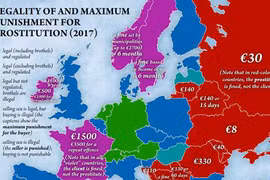 Bí mật động trời về bản đồ các nhà thổ trên thế giới