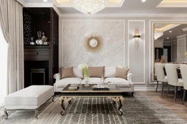 Bên trong căn chung cư mang phong cách tân cổ điển sang trọng