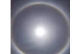 Quầng mặt trời xuất hiện, vì sao?