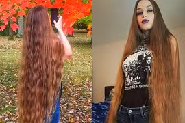 Cô gái bị nhiều đàn ông quấy rối vì tóc dài hơn 1 mét