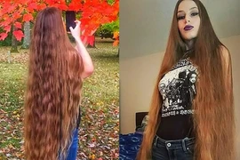 Cô gái bị nhiều đàn ông quấy rối vì tóc dài hơn 1 mét