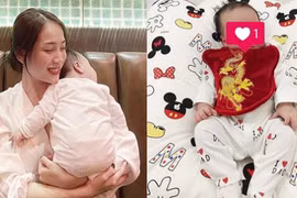 Gương mặt cháu ngoại 8 tháng tuổi của Minh Nhựa gây tò mò