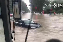 Video: Xem ô tô bì bõm bơi trong biển nước ở Trung Quốc