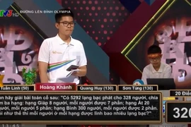 Câu hỏi làm nhức não quán quân đường lên đỉnh Olympia